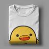 Lustige Ente mit Messer T-Shirts für Unisex Damen Neuheit Baumwoll-T-Shirt O-Ausschnitt Kurzarm T-Shirts Geschenk Kleidung Unisex