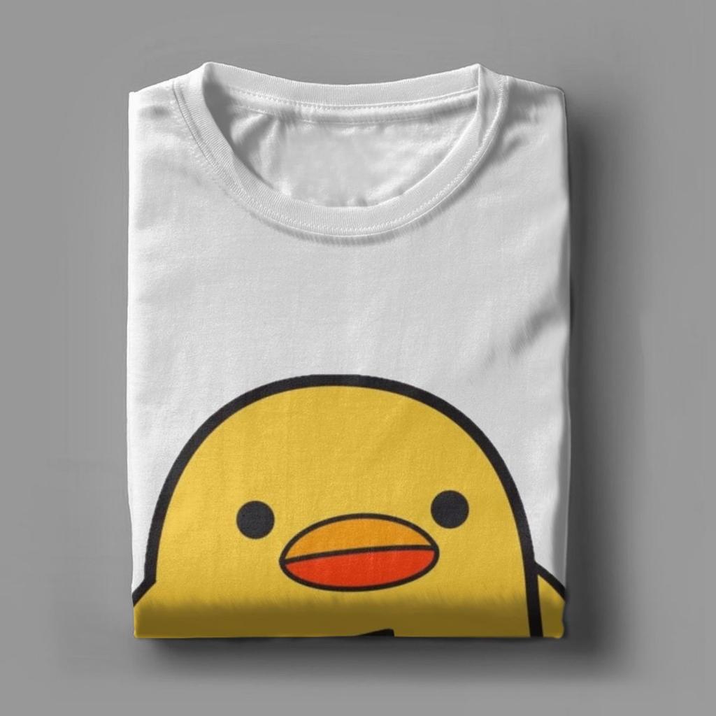 Lustige Ente mit Messer T-Shirts für Unisex Damen Neuheit Baumwoll-T-Shirt O-Ausschnitt Kurzarm T-Shirts Geschenk Kleidung Unisex