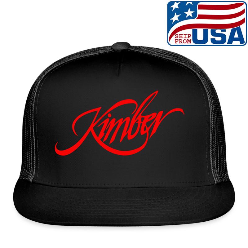 Kimber Guns Firearms Adjustable Black Trucker Hat Size Adult Unisex T-Shirt M