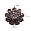 New 1PC Alloy Incense Burner Stick Holder Plate Buddhism Lotus Censer Bronze Nasturtium Incense Burner