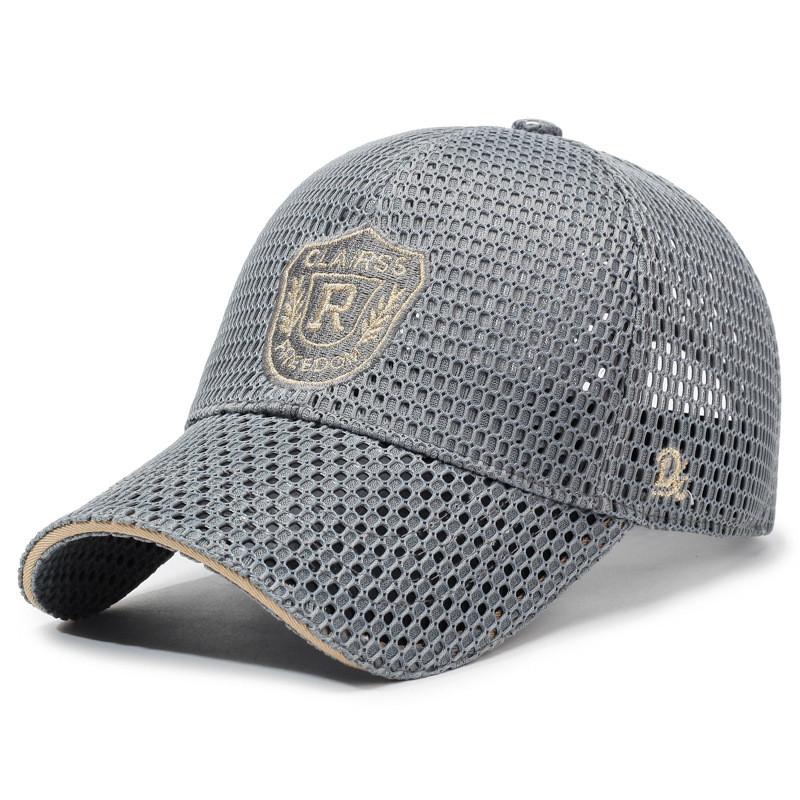 Polyester Mesh Baseball Cap With Sun Protection Adjustable Outdoor Sun Hat For Men