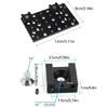 1/4 in and 3/8 in Mount Hole Camera Plate with Two Cold Shoe Holders, Metal Expansion Mount for Camera Support Arms and Extra Video Gear