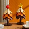 Heat Insulation Pad, Home Christmas Tree Table Decoration, Creative One Tree Heat-resistant Pot Pad, Folding Coaster, Bowl Pad