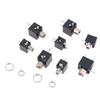 10Pcs 2.5/3.5Mm Pj301 Female Audio Connector 3 Pin Dip Headphone Jack Socket Mono Channel Pj-301M Pj301M Pj-201