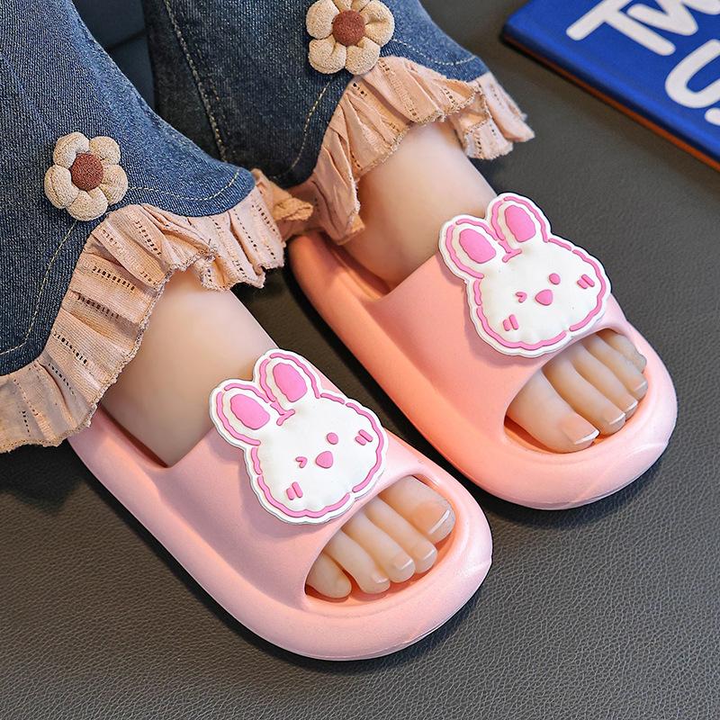 EVA Children's Summer Slippers for Girls, Cute Cartoon Indoor Non-slip Soft-soled Sandals for Little Girls and Boys