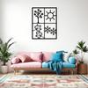 4 Season Metal Wall Art Iron Sculpture Home Decor Gift for Wedding Birthday Housewarming