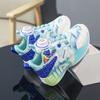 Boys combat non-slip sports shoes  new children's rotary button shock absorbing basketball shoes large children net face