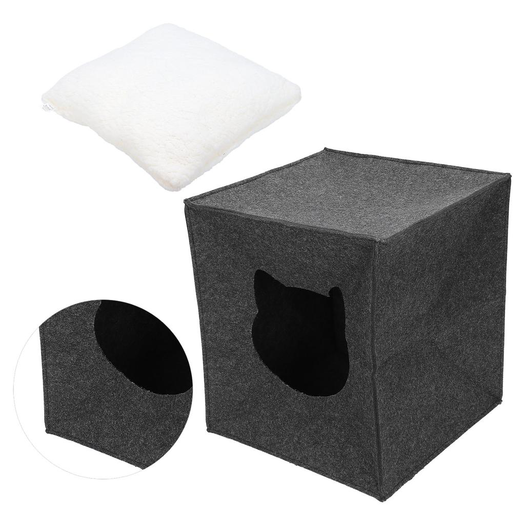 Soft Square Pet Bed Detachable and Washable Mini MediumSized Cat Bed Suitable for Cats Small Dogs