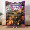 Grand Theft Auto Blanket Soft & Cozy Great for Sofa Chair Seaside All-Season Use Warmthful Decor Unique Gift for Family and Friends Camping