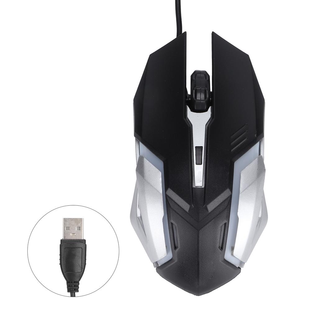 Wired Mouse USB Port Gaming Office Business Luminous Optical Computer Accessories