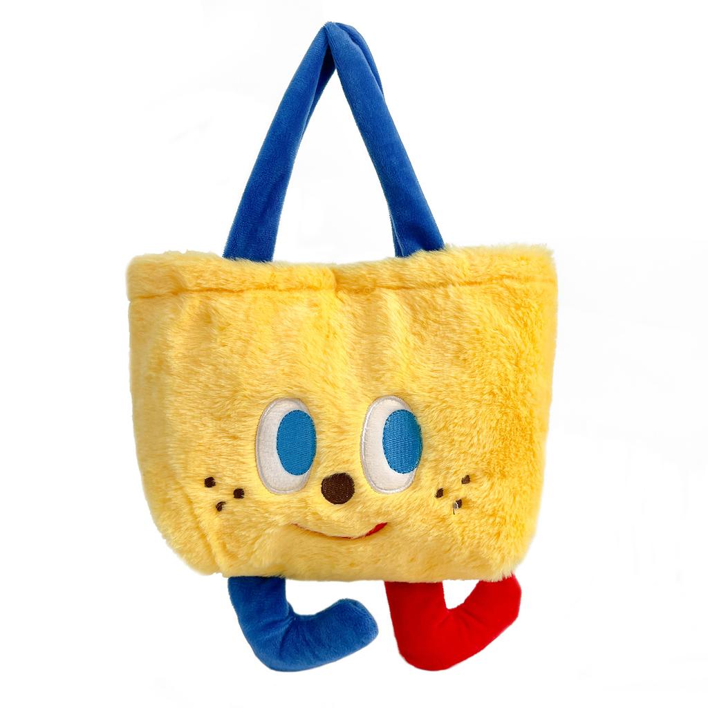 2025 autumn and winter new soft and cute plush small foot bento bag, cute and small girl portable lunch lunch box bag