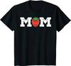 Strawberry Mom Fruit Lover Fruitarian Mother's Day Berry T-Shirt Cotton Casual Daily Four Seasons Tees Graphic T Shirts