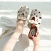 Women Sandals Slides Summer Sweet Bow-knot Outside Slippers Casual Ladies Beach Shoes Flat Heel Closed Toe Sandalias WSH4912
