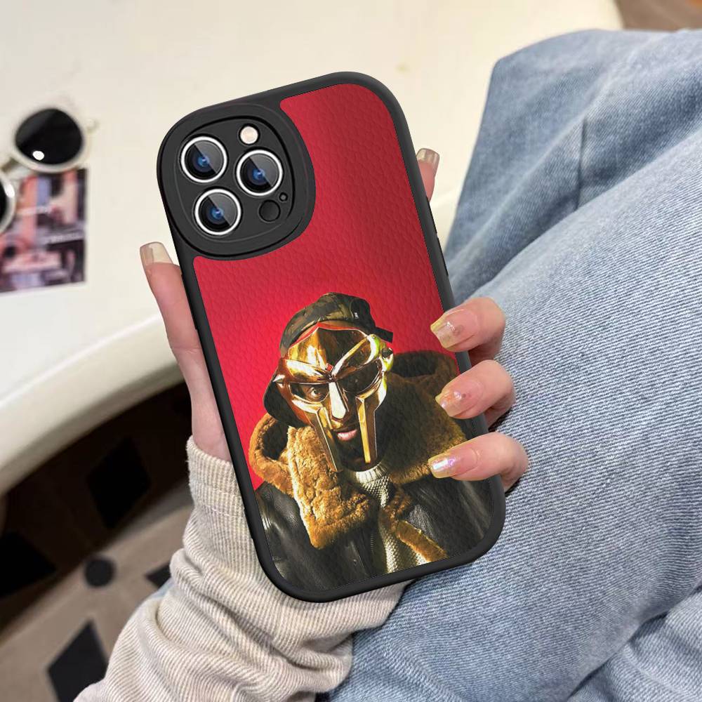 M-MF Rapper D-DOOM Phone Case For IPhone 16 15 14 13 12 11 Pro Max Plus Leather Soft Cover