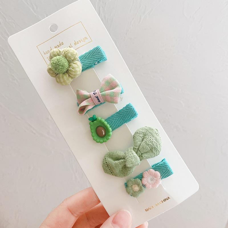Children'S Hairpin Bag Cloth, Duck Bill Clip Cloth, Bow Root, Princess Hairpin, Cute Little Flower Girl Hair Accessories