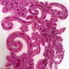 2Pcs/Set Lace Tulle Baroque Lace Fabric Polyester Flower Patch Collar Applique Patch  Bridal Dress