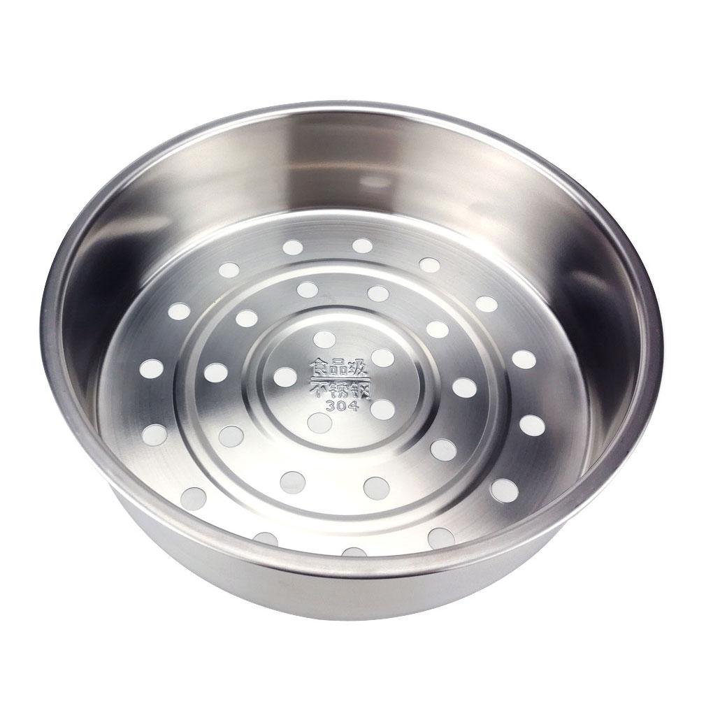 

Stainless Steel Steamer Plate - Circular Small Hole For Breathable And Easy Ripening Household Waterproof Steamer Drawer, 304 Macropore 21cm
