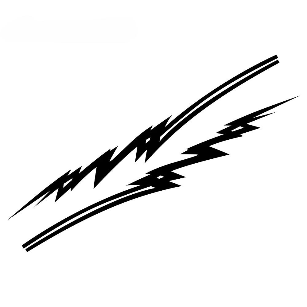 Waterproof PVC Lightning Pattern Car Body Sticker BMW Side Door Fender Vinyl Decal Auto Exterior Decor Accessories