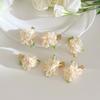 Senior Sense Fairy Duckbill Clip Mini Bangs Clip Sweet Orchid Flower Hair Clip  Daily