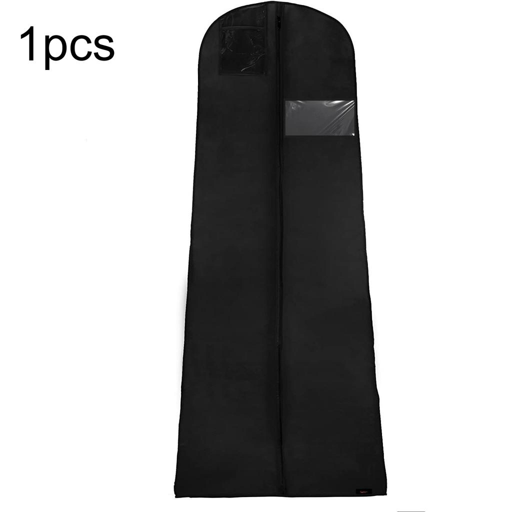 1pcs Double-layer Thickened Wedding Dress Dust Cover Lengthened Dress Dust Cover Hanging Coat Dust Bag Storage Hanging Bag