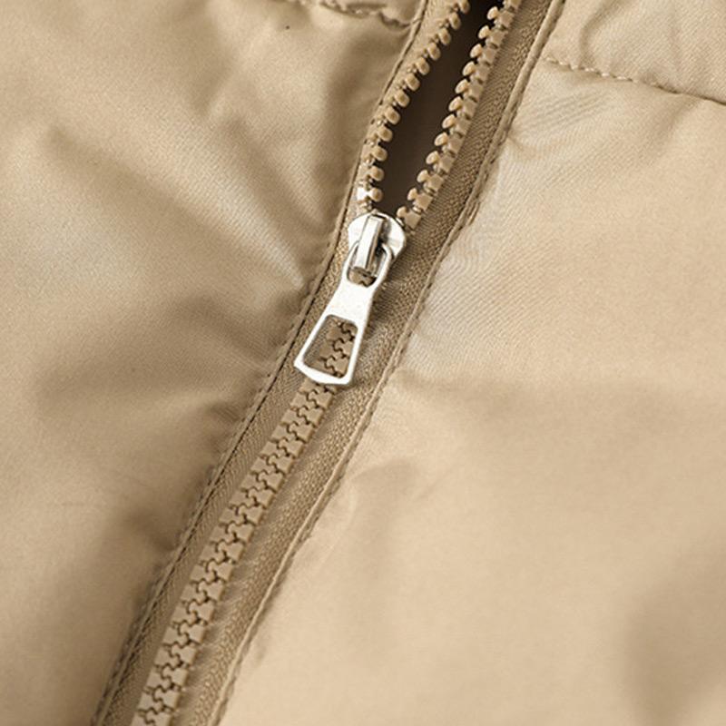 Γυναικείο Κοντό Αμάνικο Μπουφάν Πουπουλένιο Ελαφρύ Αμάνικο Ζεστό Γιλέκο Κυρίες Χειμώνας Όρθιος Γιακάς Γέμισμα Γιλέκο