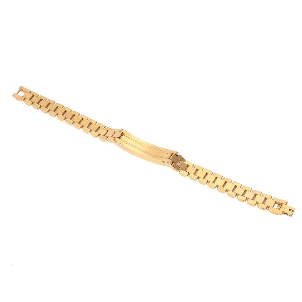 Metal Bracelet Gold Stylish Unisex Stainless Steel Alloy Bracelet Jewelry Accessories