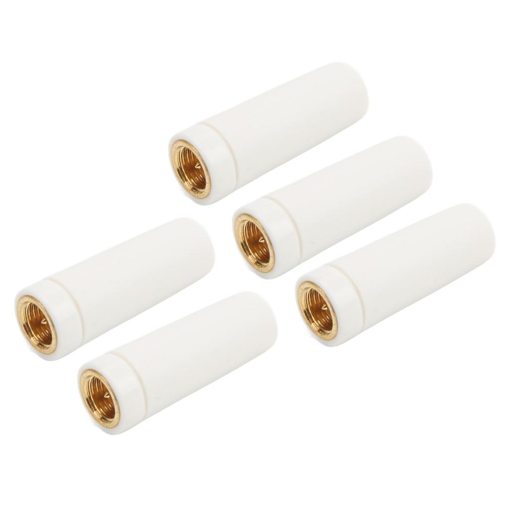 5pcs Radio Antenna 2.4G 3DBI SMA Internal Thread Inner Needle ABS Material Waterproof WiFi Antenna for Smart HomeWhite