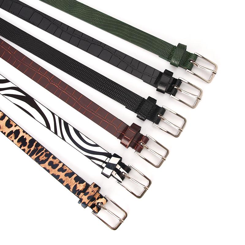 Ladies' Belts: Personalized Leopard Print Belt, Fine, Trendy and Fashionable, Versatile Pants, Zebra Print Belt, Clothing Decoration Belt
