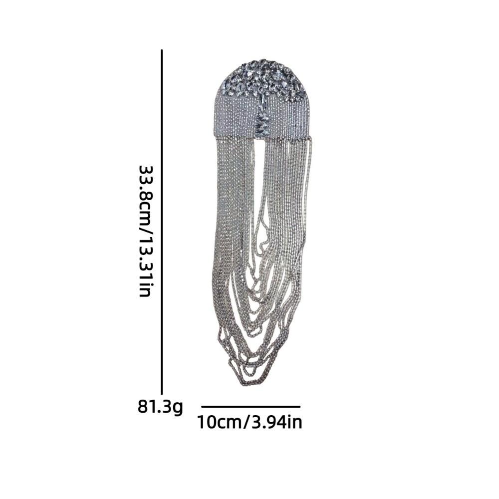 Zinc Zinc Alloy Tassel Epaulettes Rhinestone Shoulder Mark Classic Shoulder Board Choir Performance