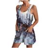 2025 Women Floral Print Sleeveless Pocket Decoration Jumpsuit Fashion Elegant Casual Loose Female Streetwear Outfits
