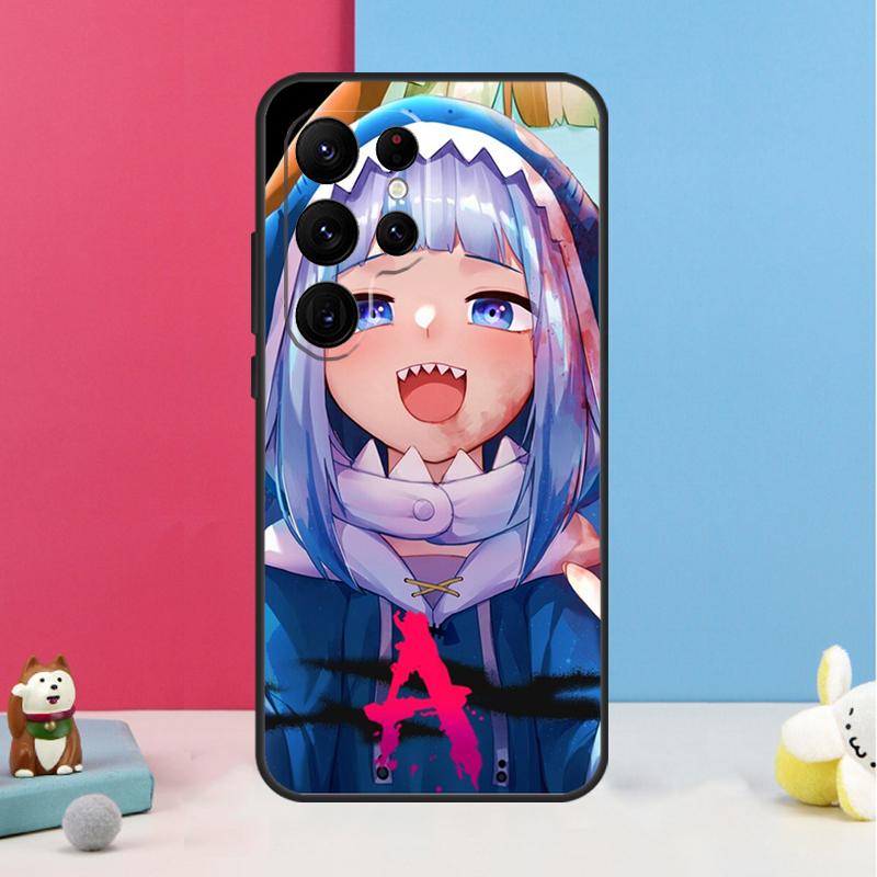 Gawr Gura Hololive Anime Case For Samsung Galaxy S26 S23 Ultra S20 S21 S22 S24 S25 Plus S10 S25 FE Back Cover Shell