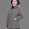Women's Coat Tops Add Velvet Thicken Grain Fleece Winter Jacket Loose Hooded Keep Warm Outerwear