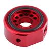 Car Engine Oil Supply Oil Filter Sandwich Plate Cooler Adapter Kit for Honda Acura LS B20 Red