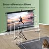 Home Floor-Standing Outdoor Projector Screen with Adjustable Bracket Pole