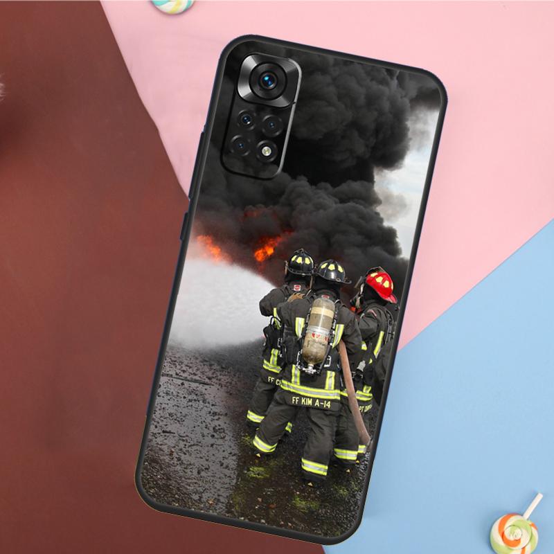 Firefighter Fire Fireman Cover For Xiaomi Redmi Note 14 13 12 9 10 11 Pro 9S 10S 11S 12S Redmi 14C 10C 12C 13C Case