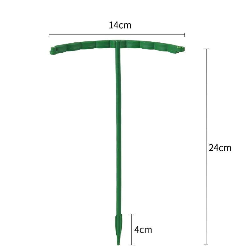 Plastic Plant Support Pile Stand Plant Support Pile for Flowers Greenhouses Arrangement Fixing Rod Holder Garden Tools