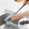 Silicone Cup Brush Milk Bottle Cleaning Brush Long Handle Water Bottles Cleaner Glass Cup Cleaning Brush Kitchen Cleaning Tools