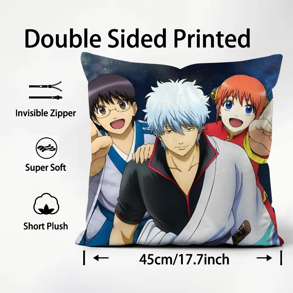 Anime G-Gintama Kissenbezug Home & Auto Doppelszenen Kissenbezug: Wendbar für Premium-Komfort
