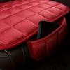 Plush Rear Seat Cushion with Backrest - Breathable, Protective Pad for Vehicle Interiors, Soft Quilted Design, Hand Washable, Fits Most Autos