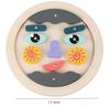 Wooden Children's Facial Expression Puzzle Game