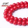 Wholesale Red Coral Stone Beads For Jewelry Making Round Loose Spacer Beads Diy Bracelets Necklace Accessories 4 6 8 10 12mm 15"