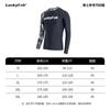 Mens Long Sleeve UV Protection Rash Guard Swimwear Surfing Snorkeling Diving Plus Size Slim Fit