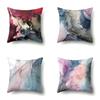 Nordic Modern Abstract Ins Style Polyester Pillow Case Car Decoration Home Printed Waist Cushion Pillow Case