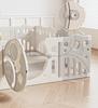 Baby Playpen and Crawling Mat: Indoor Infant Safety Fence for Living Room Floor.