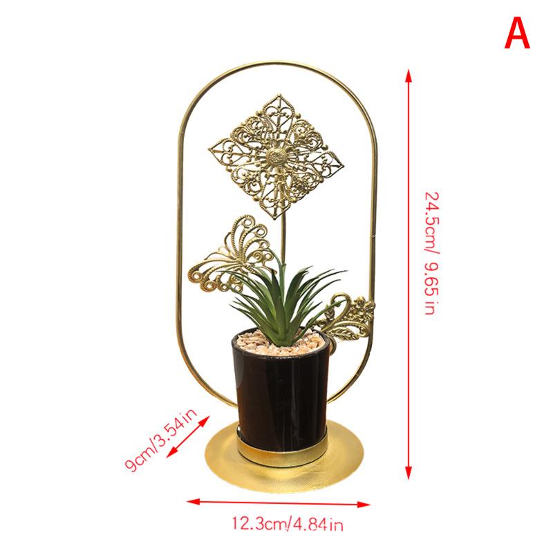 1Pcs Artificial Potted Plant Ornaments Iron Home Table Decoration Handmade Crafts Home Decoration Ornaments