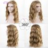 Synthetic Long Blonde  Water Ripple Hair Wigs For Men Curly Natural Wig Adjustable Size Suitable for Daily Wear Man Hair Wig