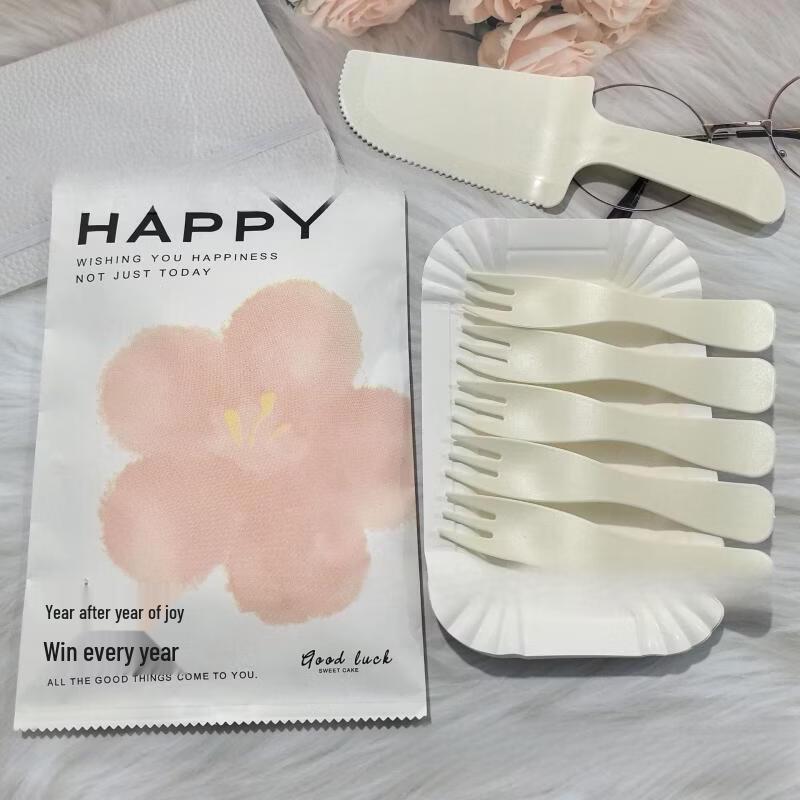 

Disposable Cherry Blossom Birthday Cutlery Set