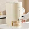 24TE 5KG Rice Bucket Kitchen Household Rice Bucket Storage Sealed Transparent Flap