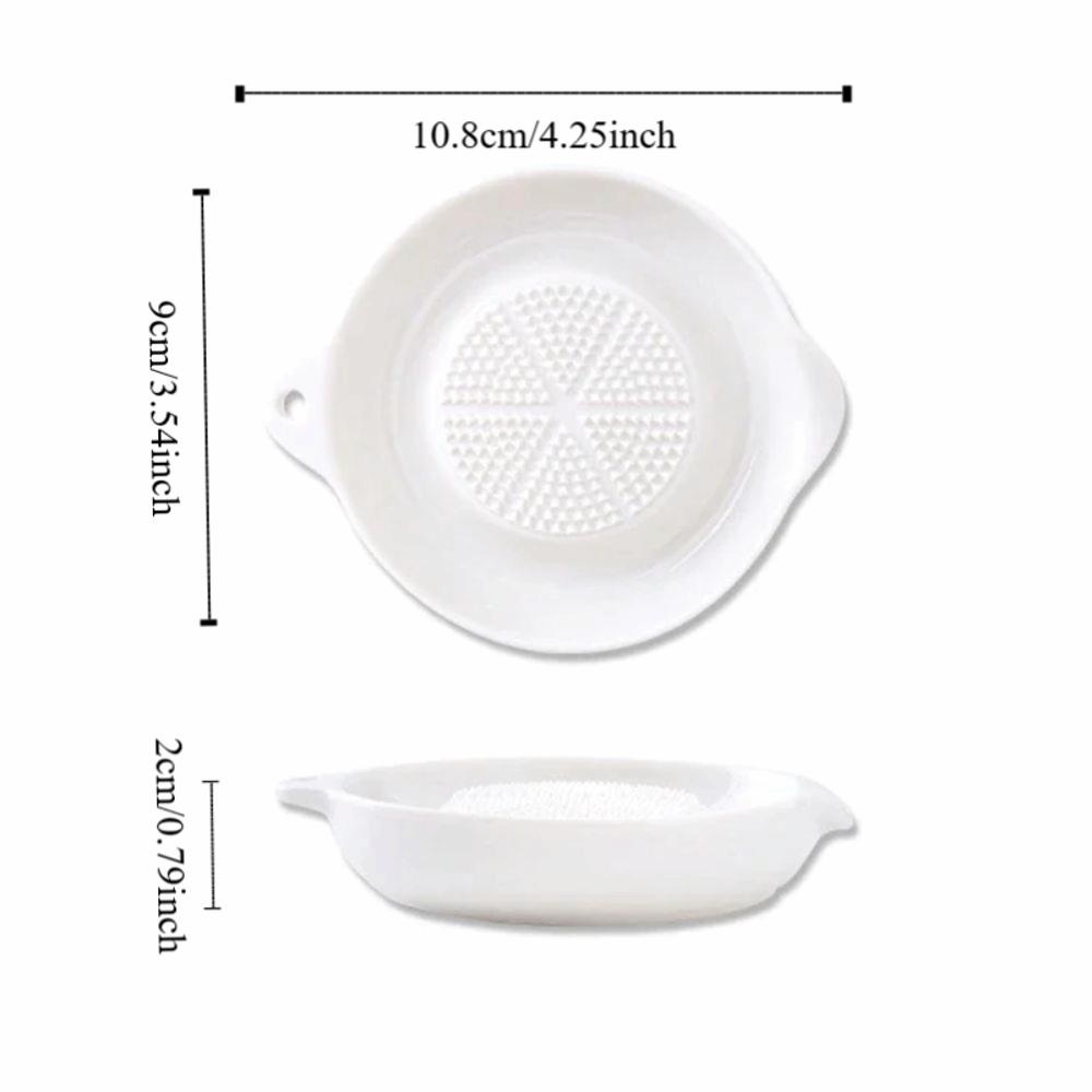Household Ceramic Ginger Grater Manual Wasabi Grinding Dish Portable Baby Food Grinder Vegetables