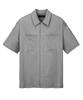IL CORSO Crinkle Volume Short Sleeve Shirt Grey Iesh5E412G2